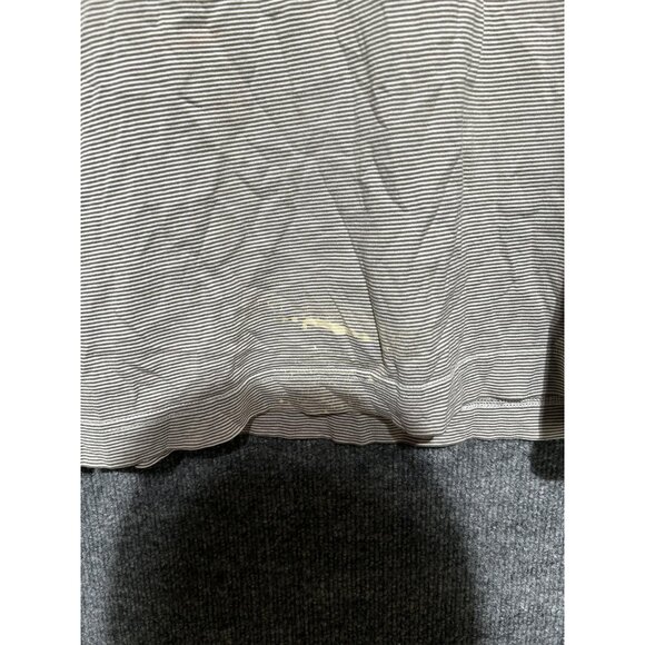 Lacoste Polo Shirt Mens Large Beige Stripe 100% Cotton Croc Logo Short Sleeve 5 - Picture 2 of 7